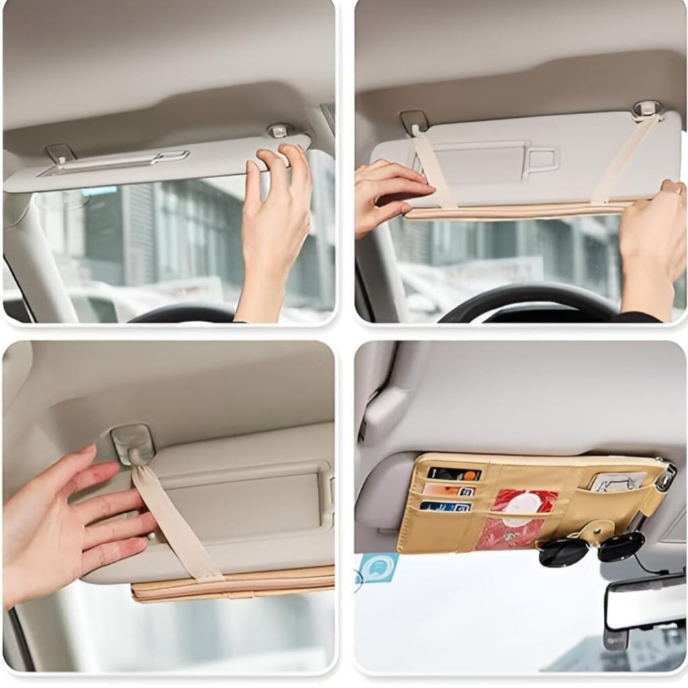 Car Sun Visor Organizer – Multi-Pocket Storage Holder