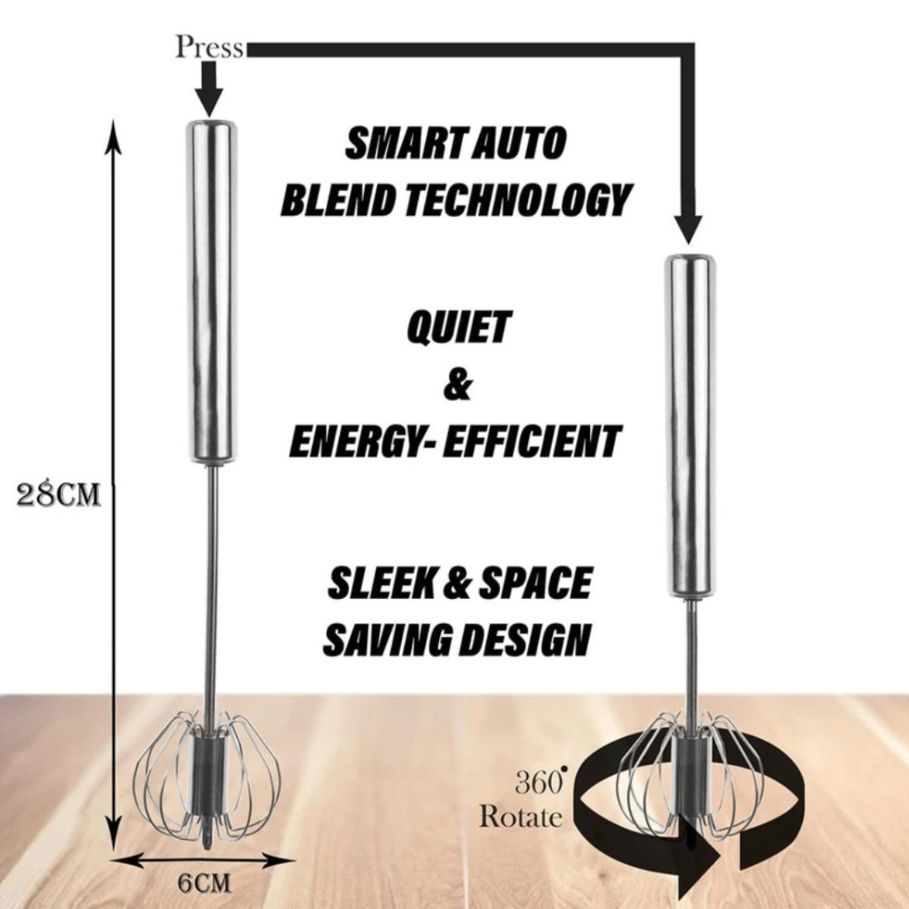Stainless Steel Push Whisk
